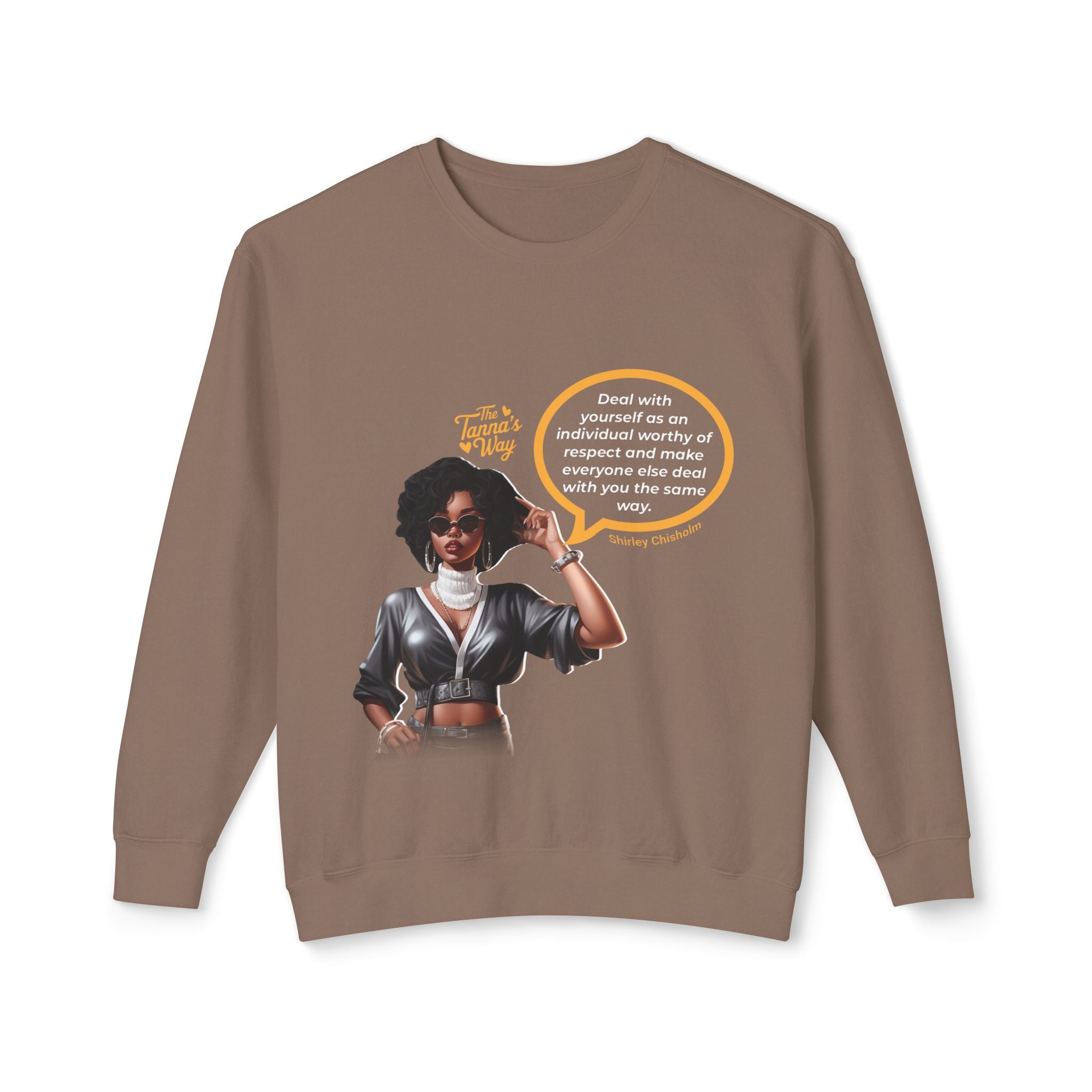 Shirley Chisholm | Unisex Lightweight Crewneck Sweatshirt